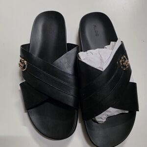 ALDO Women's Black Slide Sandals